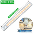 Smart USB rechargeable motion sensor cabinet light with aluminium alloy shade