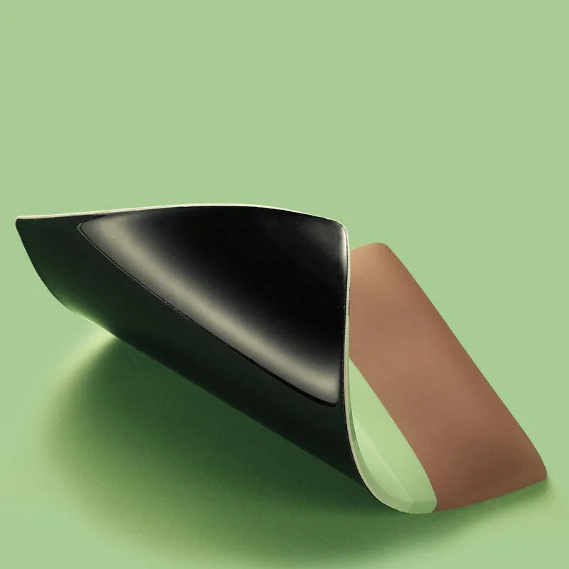 Kiwi shaped mouse pad with wrist support, measuring 270mm by 180mm with 20mm thickness