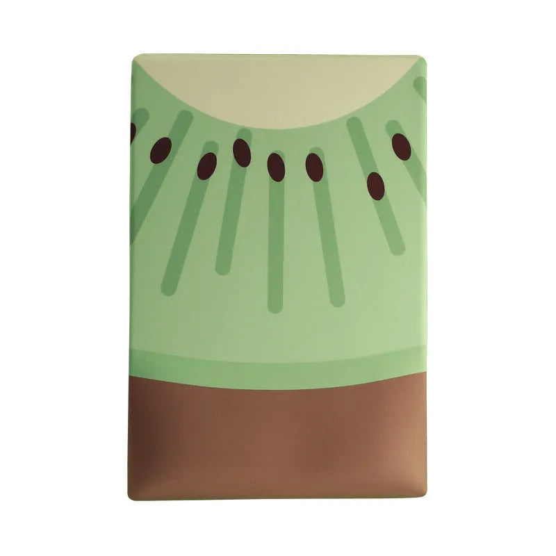 Kiwi shaped mouse pad with wrist support, measuring 270mm by 180mm with 20mm thickness