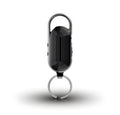 Black zinc alloy portable voice recorder with voice control and encryption features