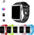 A1 Smart Watch with 1.54-inch screen in various colours including black, silver, white, gold, pink, red, green, and blue