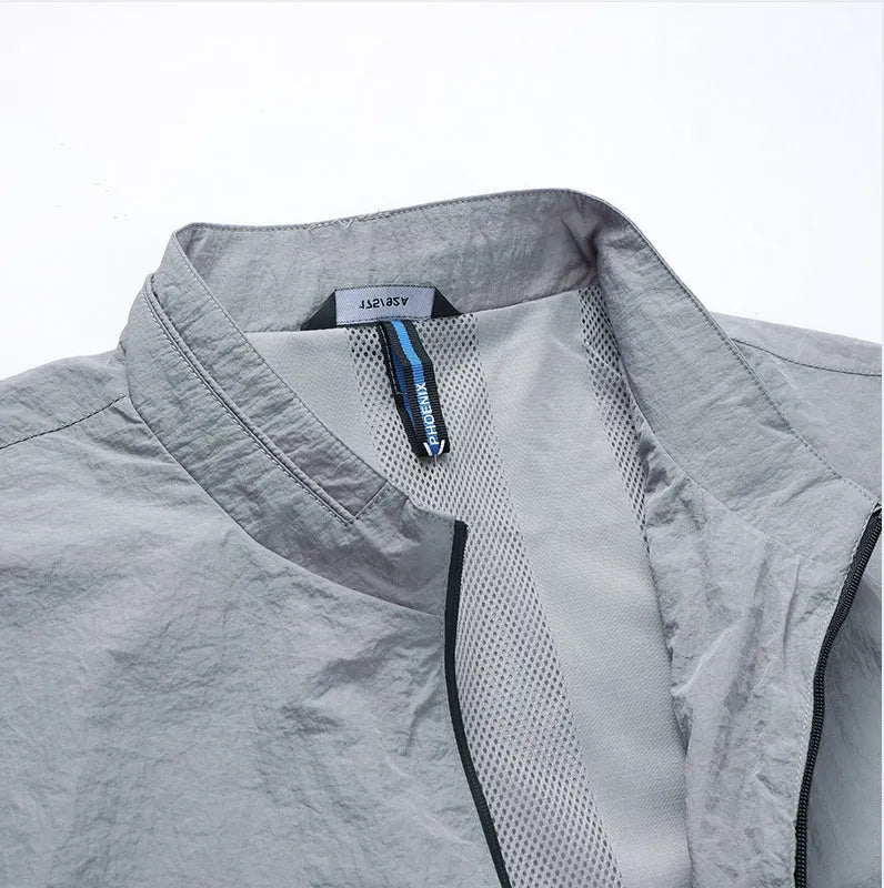 Kentino mens long sleeve sunscreen shirt in blue grey navy colours