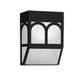 Solar-powered outdoor wall lamp with IP67 waterproof rating for garden and courtyard decoration
