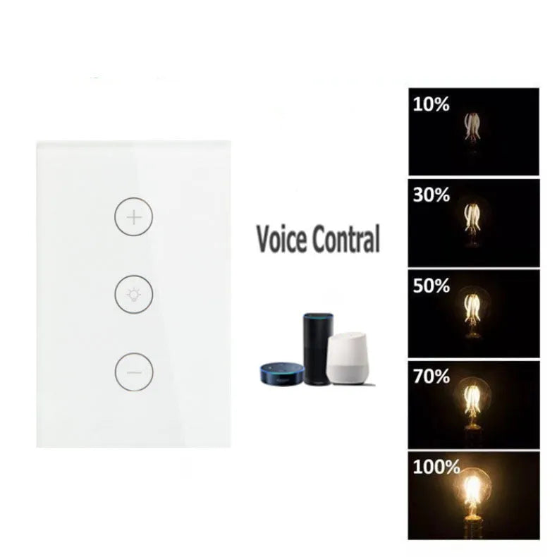 120 Type smart dimmer with wifi touch control for stepless dimming of various lamp types