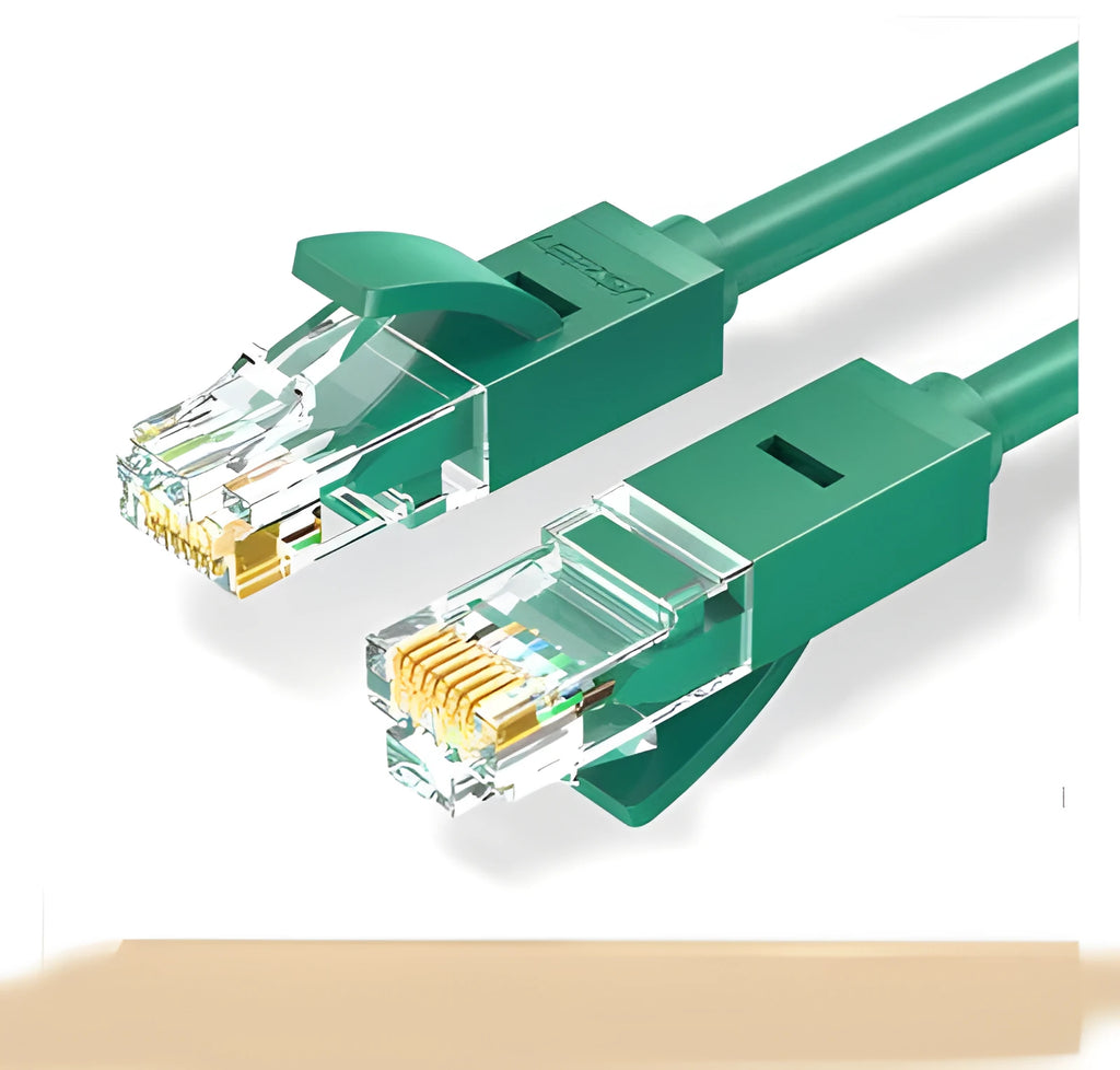 Green UGREEN ethernet cable with RJ45 connectors in 1m and 2m lengths