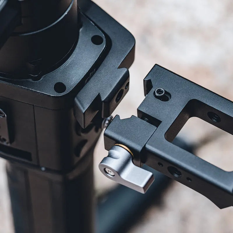 PGYTECH aluminium alloy gimbal mount accessory for DJI Ronin S and SC on a tripod.