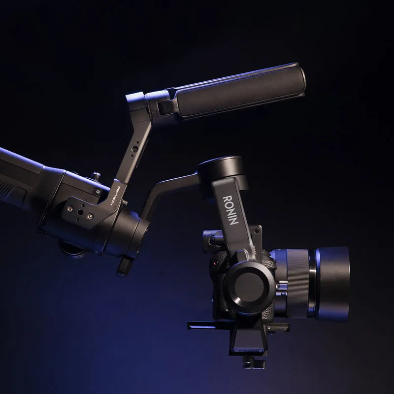 PGYTECH aluminium alloy gimbal mount accessory for DJI Ronin S and SC on a tripod.