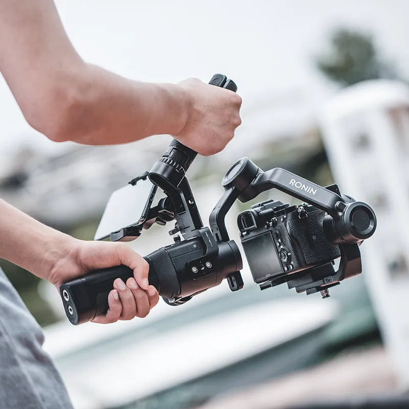 PGYTECH aluminium alloy gimbal mount accessory for DJI Ronin S and SC on a tripod.