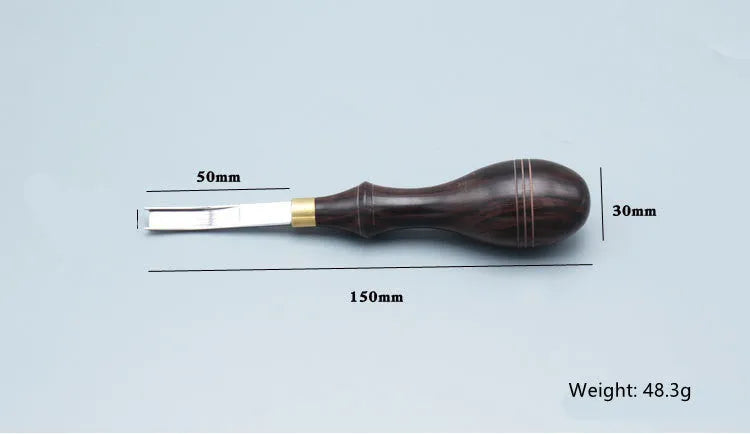 Drum shovel wide shovel edge thinner hand tool with leather handle for sharpening