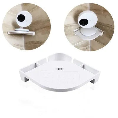 White 3.5 inch digital wireless baby monitor and UFO-style camera on a nursery shelf.