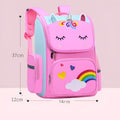 Primary school backpack for grades 1-6 in royal blue, purple, pink or sapphire colours with small and large size options