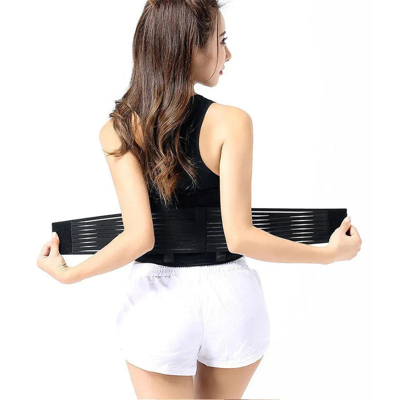 Self-heating waist protection belt with magnetic therapy in elastic cloth construction