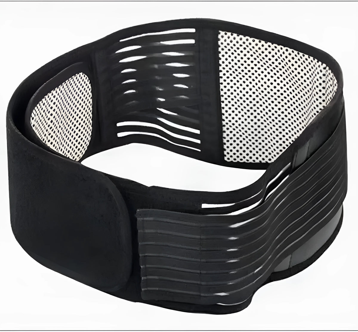 Self-heating waist protection belt with magnetic therapy in elastic cloth construction