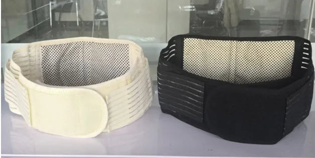 Self-heating waist protection belt with magnetic therapy in elastic cloth construction