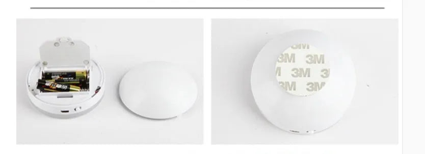 Wireless body sensing LED lights with rotation induction for automatic cabinet and hallway lighting