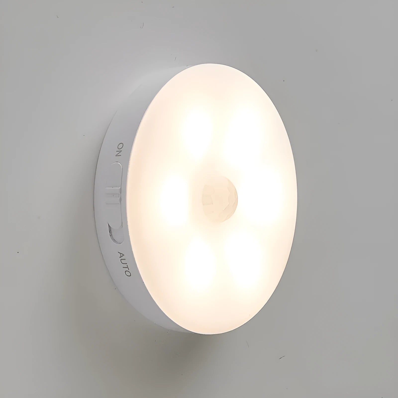 Wireless body sensing LED lights with rotation induction for automatic cabinet and hallway lighting