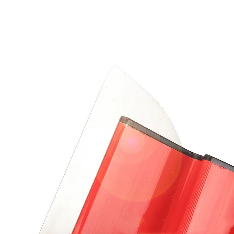 Red leveling scraper tool with 40cm handle for wall putty removal and wallpaper paste application