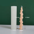 Yihai silicone rotating lace candle mould for spiral rod designs in photo colour