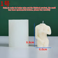Silicone Shy Female Body candle mould for creating detailed body-shaped crafts