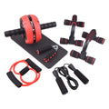 Resistance bands push-up bar abdominal fitness station in choice of colours for portable home training