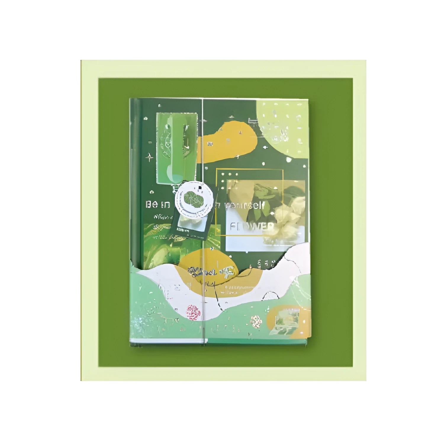Hardcover morning tea notebook with PVC cover showing four different style options
