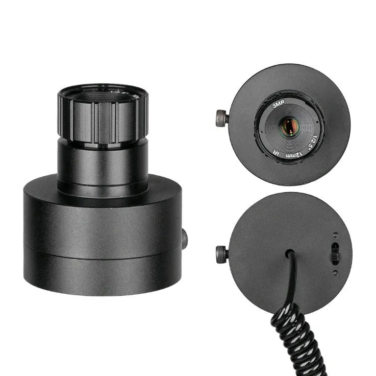 Black digital night vision goggles with 5-inch LCD display and 35-45mm objective lenses