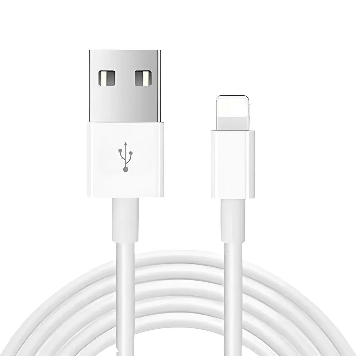 White USB-C 20W fast charger with 1 metre cable for iPhone 12 Pro Max and iPad compatibility