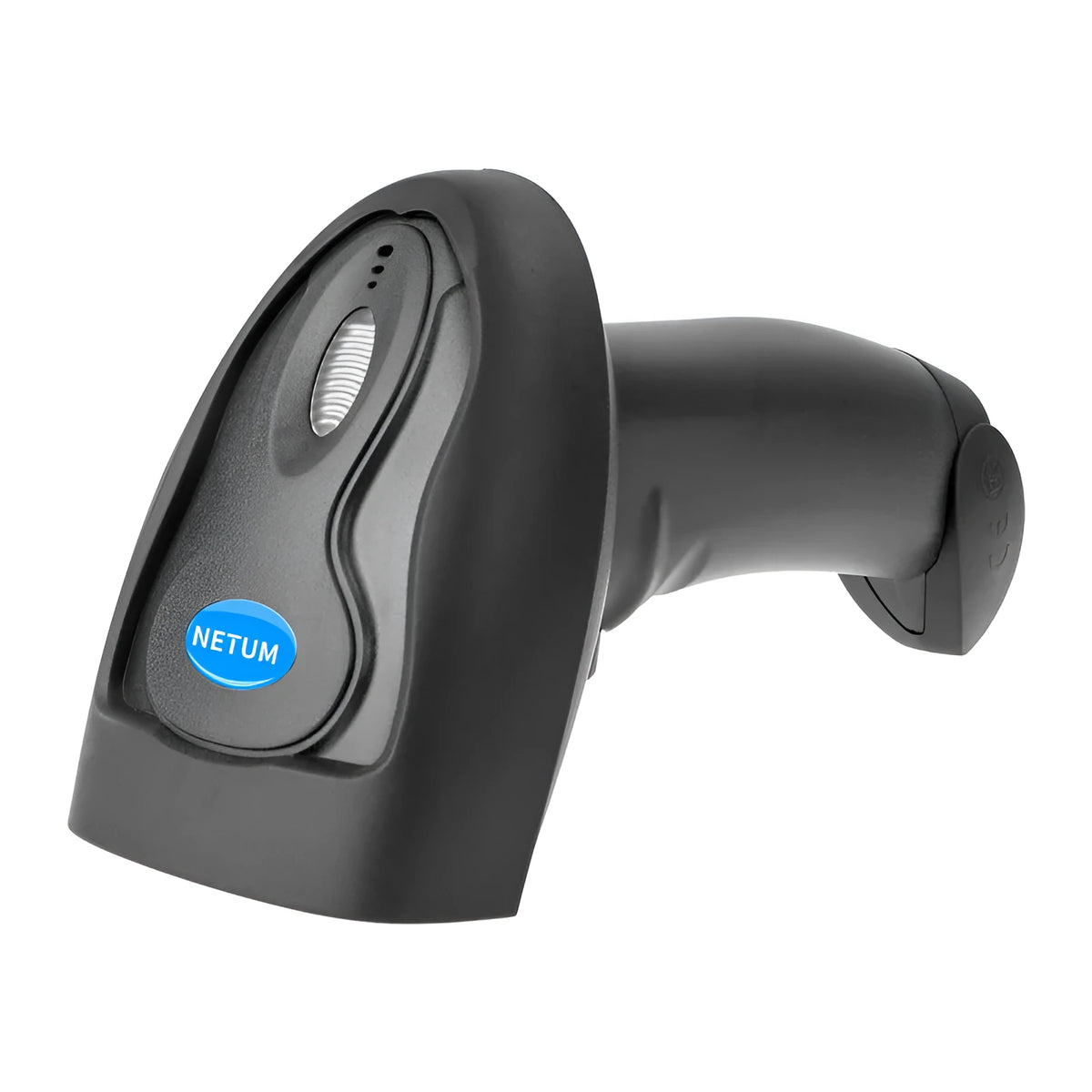 Black wireless laser barcode scanner model 6900 with USB interface