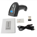 Black wireless laser barcode scanner model 6900 with USB interface