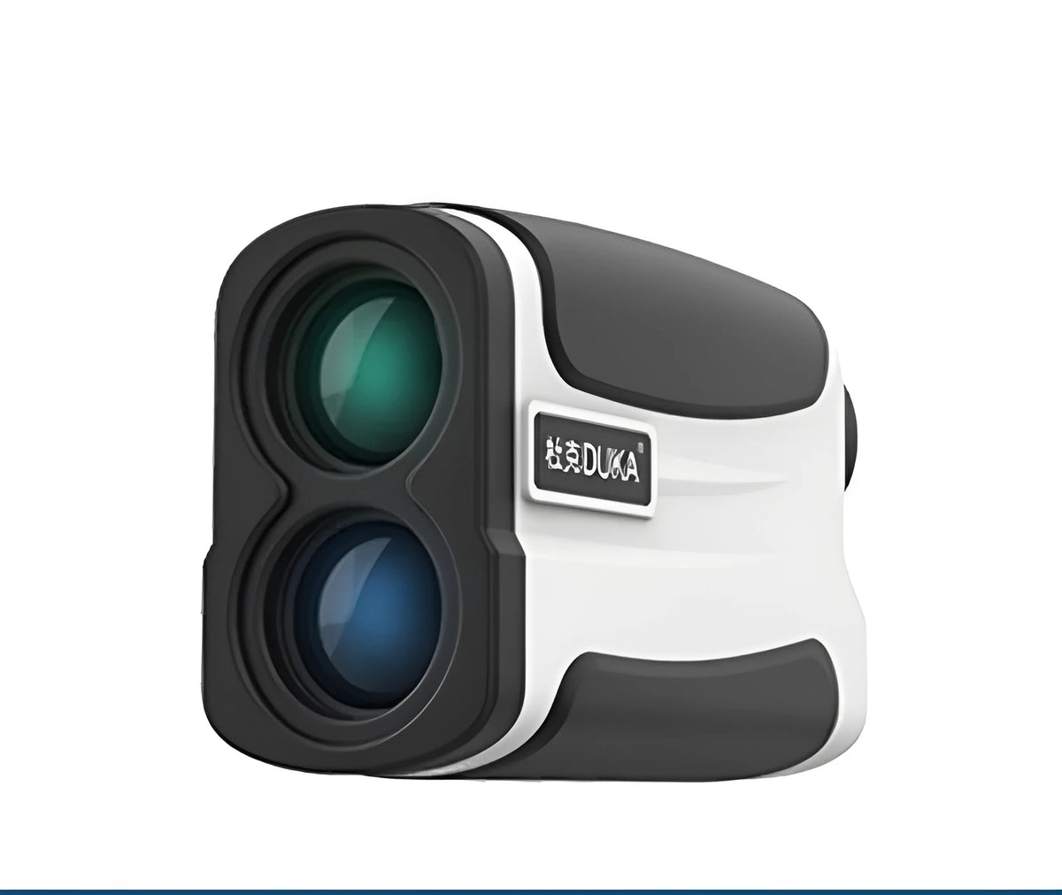Handheld laser ranging telescope for golf distance measurement showing different model colour options