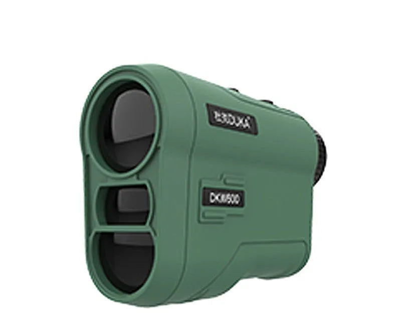 Handheld laser ranging telescope for golf distance measurement showing different model colour options