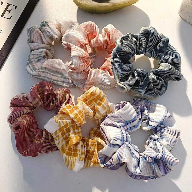 Children's hair accessory set with small intestine rings and large intestine ropes in autumn colours