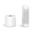 Small white indoor dehumidifier with 1 litre tank for rooms under 10 square metres