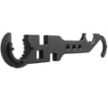 Black all-steel combination wrench for AR15 and M4 rifle maintenance with 40Cr construction