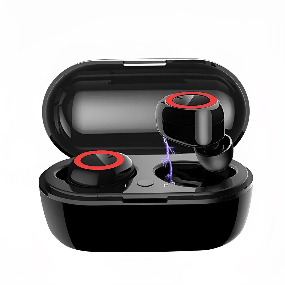 TWS wireless Bluetooth headset in multiple colour options including black, white, and mixed colour combinations