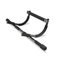 Black steel indoor pull-up bar fitness equipment with 92.5cm width