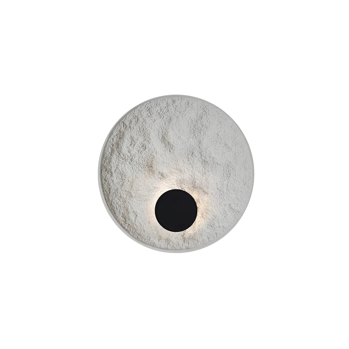Modern white iron wall lamp with digital shape for bedside home lighting