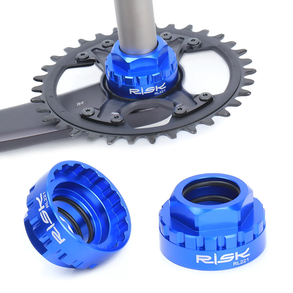 Blue aluminium alloy wrench for 12-speed direct mount disc brake removal