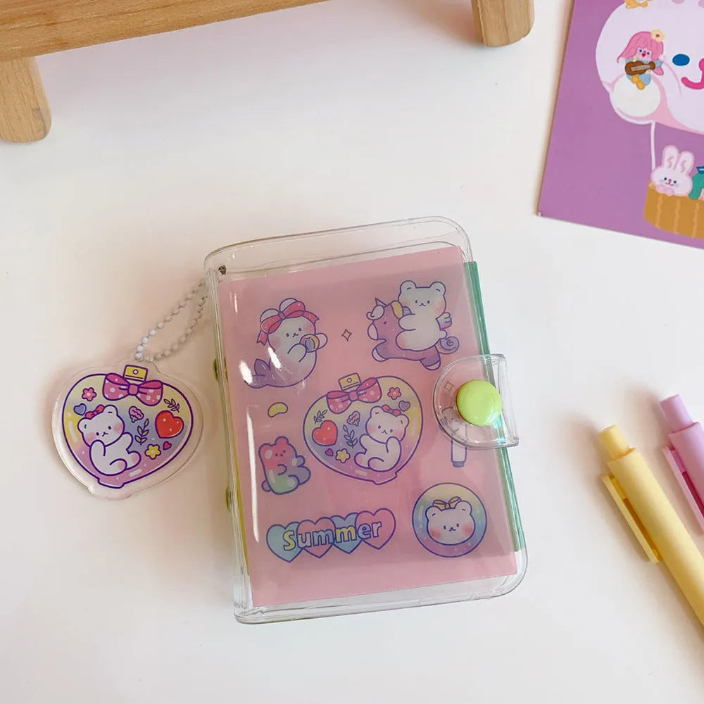 Hand ledger loose leaf refill with four cute Japanese girl heart design styles