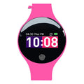 Smart watch with Bluetooth connectivity, vibrating alarm, and pedometer on adjustable strap