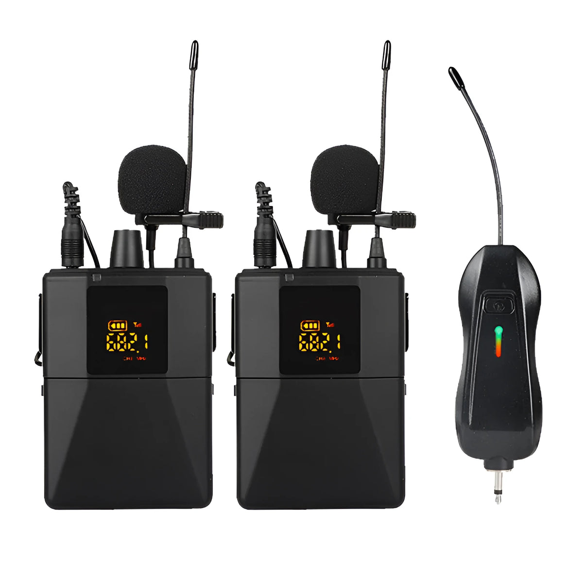 Little Bee X3 black wireless lavalier microphone with clip for smartphone content creation