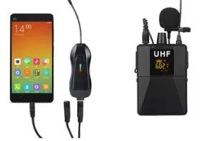 Little Bee X3 black wireless lavalier microphone with clip for smartphone content creation