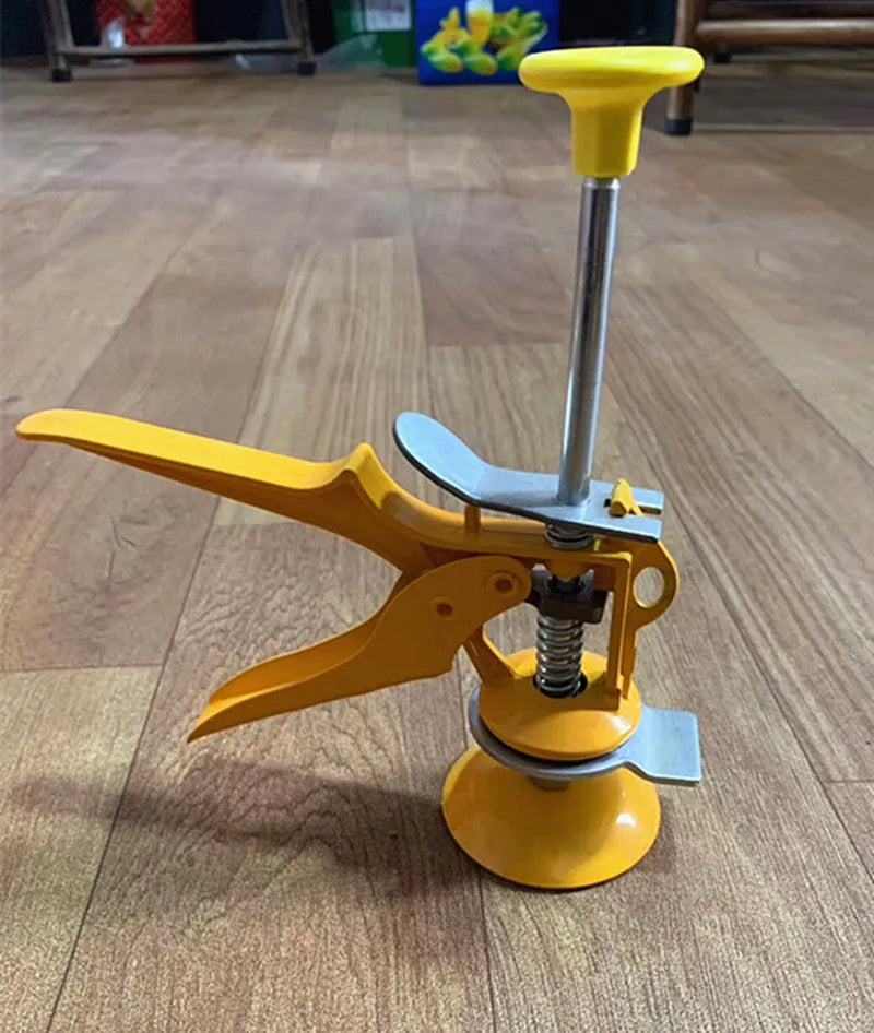 Adjustable height tile raising locator tool for concrete processing measuring 23.5 by 6.5 centimetres