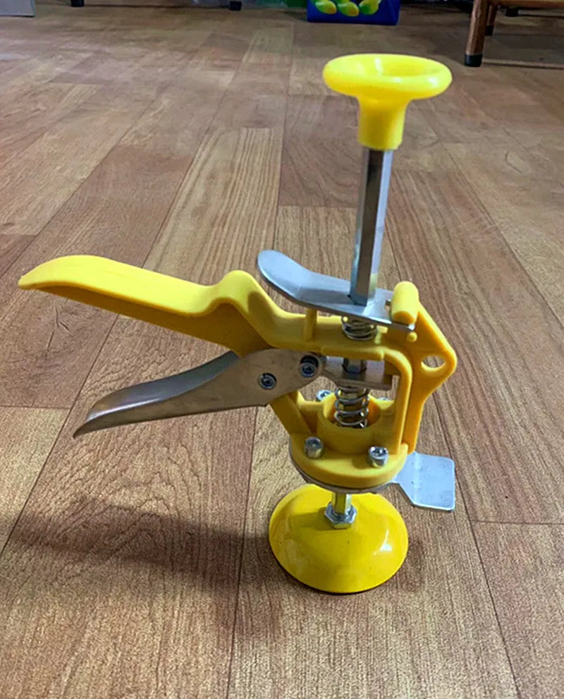 Adjustable height tile raising locator tool for concrete processing measuring 23.5 by 6.5 centimetres