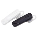 Black and white Bluetooth V4.1 wireless earphones with earplug design showing battery display