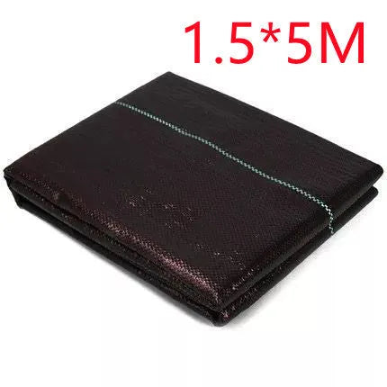 Black composite woven PE weed-proof cloth for farmland ground cover in multiple size options