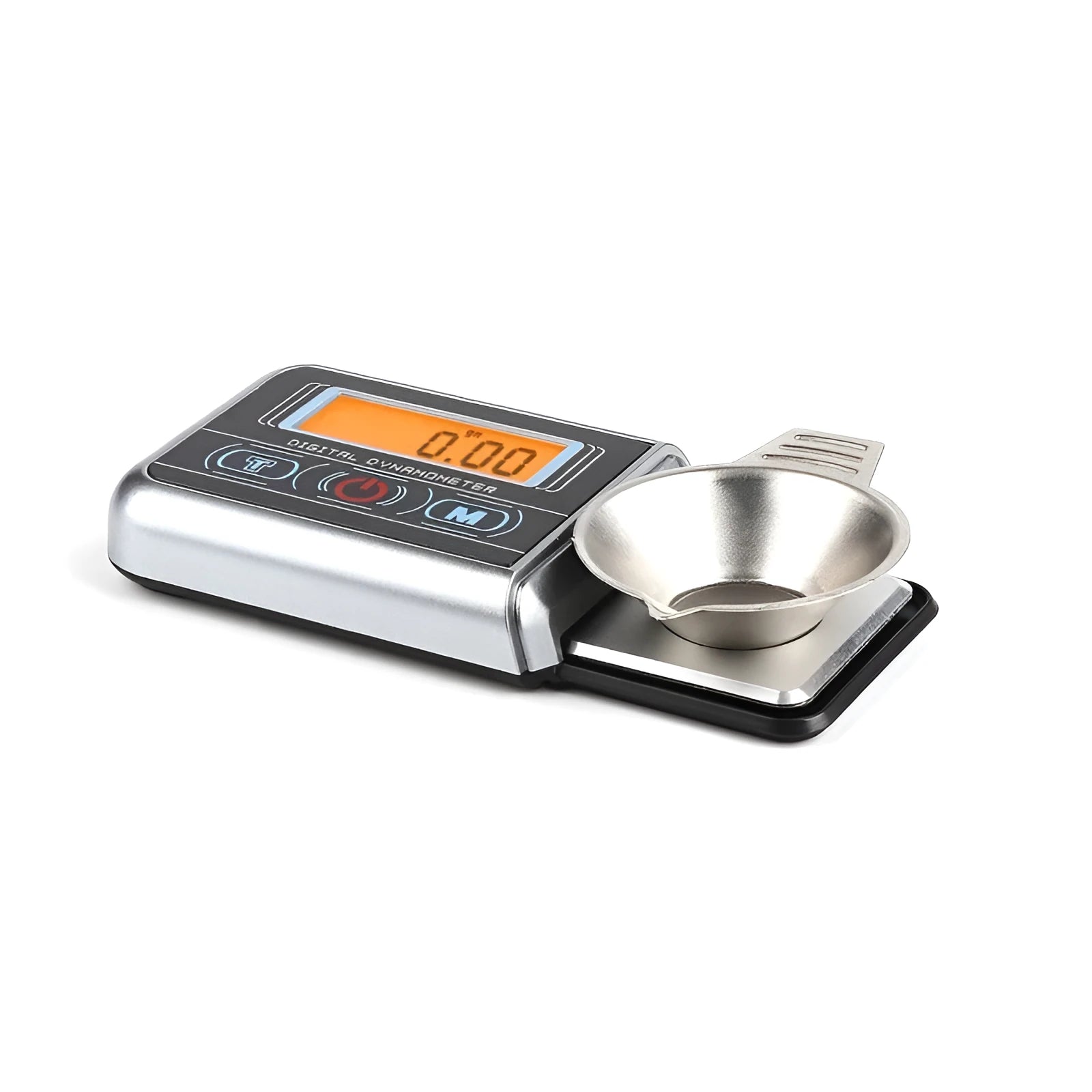 Compact black digital pocket scale showing 0.00g on LCD display, for weighing jewellery and herbs.