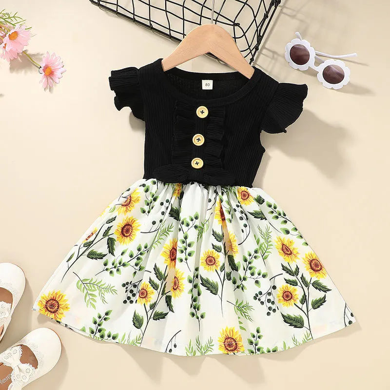 Sleeveless summer dress for toddler girl in multiple colours and sizes 80cm to 120cm.