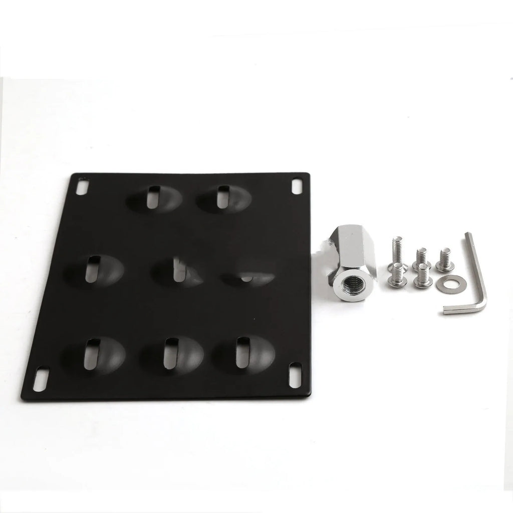 American licence plate frame trailer hook for car modification with metal plate and mounting hardware