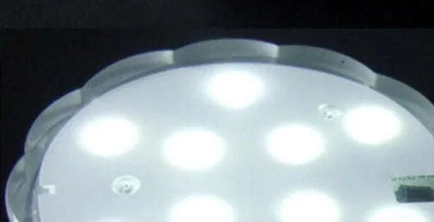Underwater LED diving light with remote control, colourful, 10 lamp heads, 7cm x 2.2cm